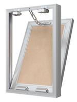 Люк ревизионный D Ceramo Base 200х300 скрыт.монтаж съемный алюминий EVECS