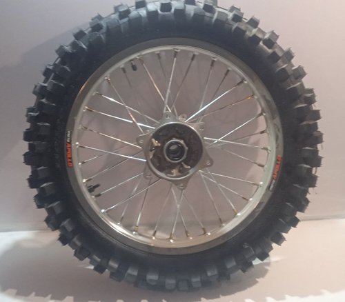 Колесо заднее в сборе с антибуксатором 110/100-18 6х153х125 (звезда), 4х140х121 (диск) Мотоцикл Apollo M3 300