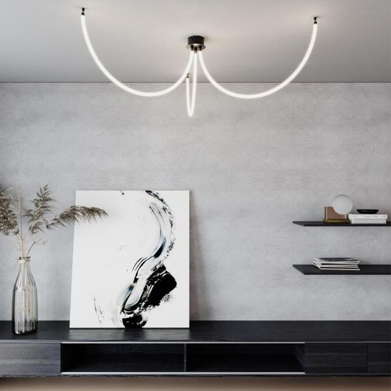 359143 KONST NT23 086 черный База для накладного монтажа светильников 359128-359133 IP20 40-120W 170-265V RAMO