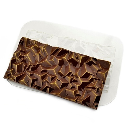 Форма пластиковая "Плитка шоколада Текстура"