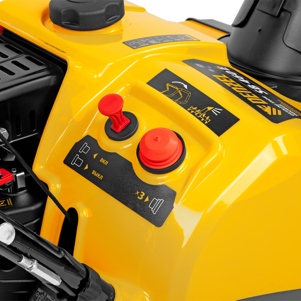 DENZEL SnowCrusher Бензиновая снегоуборочная машина SB 460E 99cc электростартер шнек