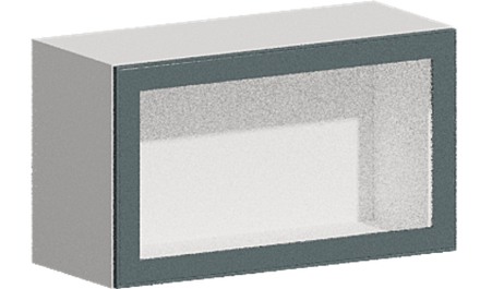 Кухня Модуль ШВГС 809 Графит / Бирюзовая мята