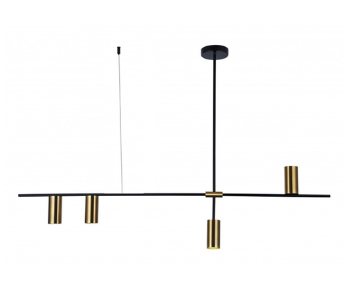 07621-4,20 Люстра Рия черный/бронза Gu10 40W