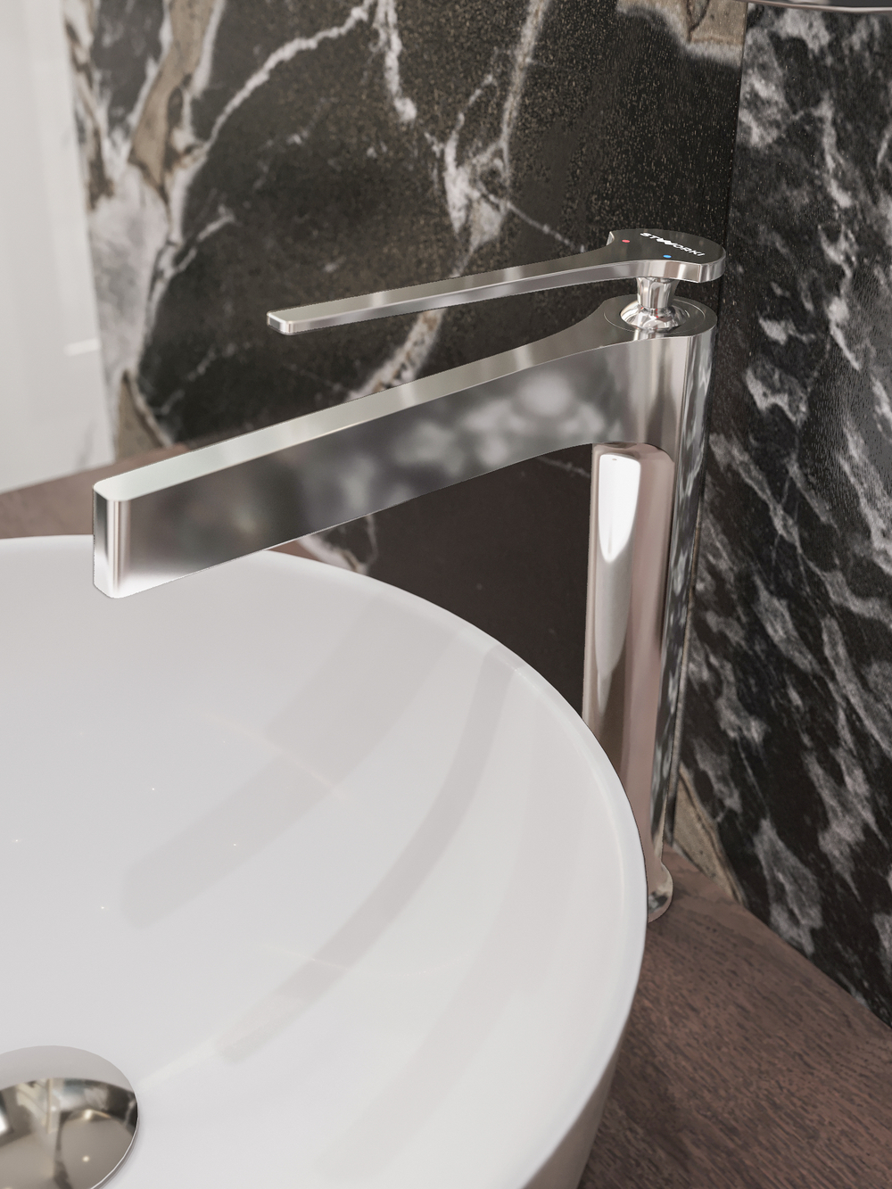 Смеситель для раковины STWORKI Аулум S06020CR хром