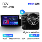 Teyes CC2 Plus 9" для Honda BR-V 2015-2019 (прав)