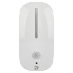 Ночник - светильник светодиодный ЭРА NN-621-LS-MS-W в розетку с датчиком освещенности и датчиком движения белый