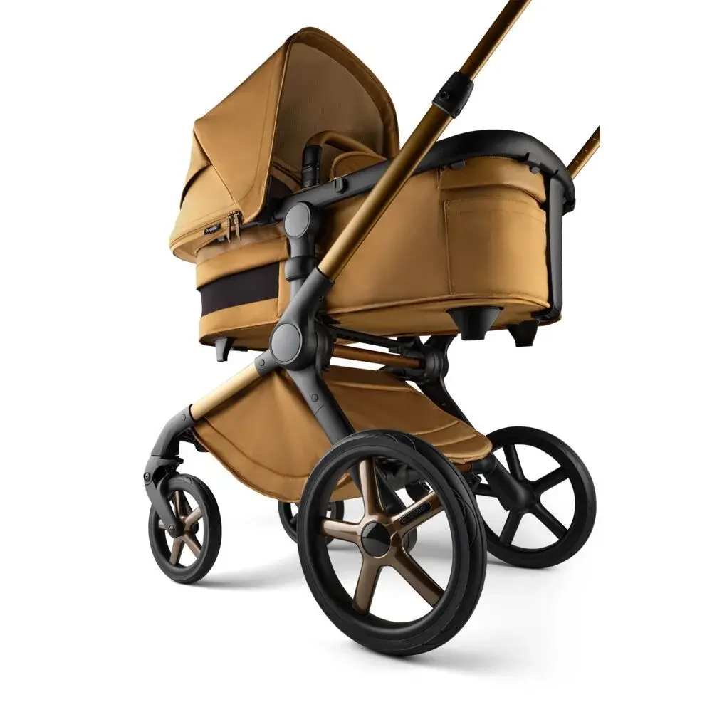 Коляска 2 в 1 Bugaboo Fox 5 Complete Noir Limited Edition Amber Glow