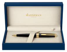 Шариковая ручка Waterman Exception, цвет: Slim Black GT, стержень: Mblue