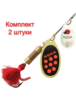 Блесна вертушка DOUBLE AGLIA 10,0g, № 1 + № 3, DUA-03