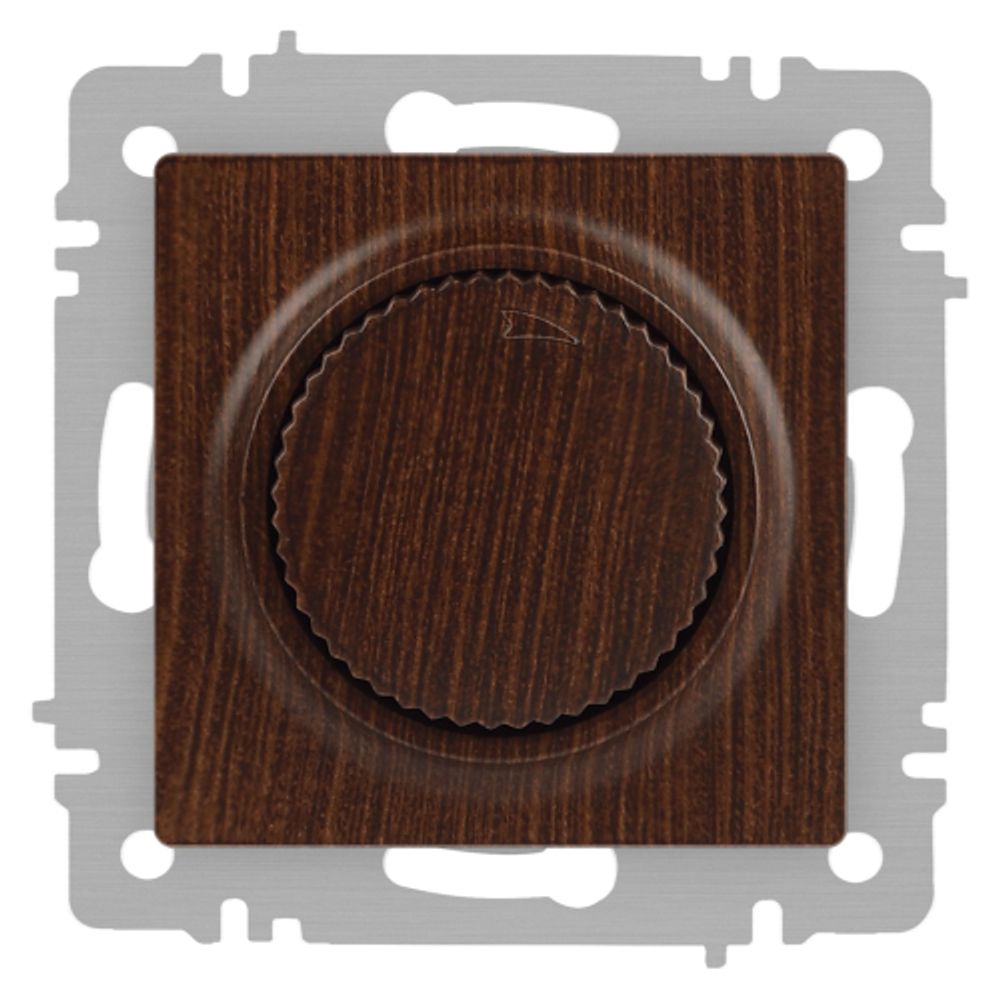 Светорегулятор Intro Accent 6-401-10 поворотный, 600Вт 230В, IP20, СУ, венге | Intro