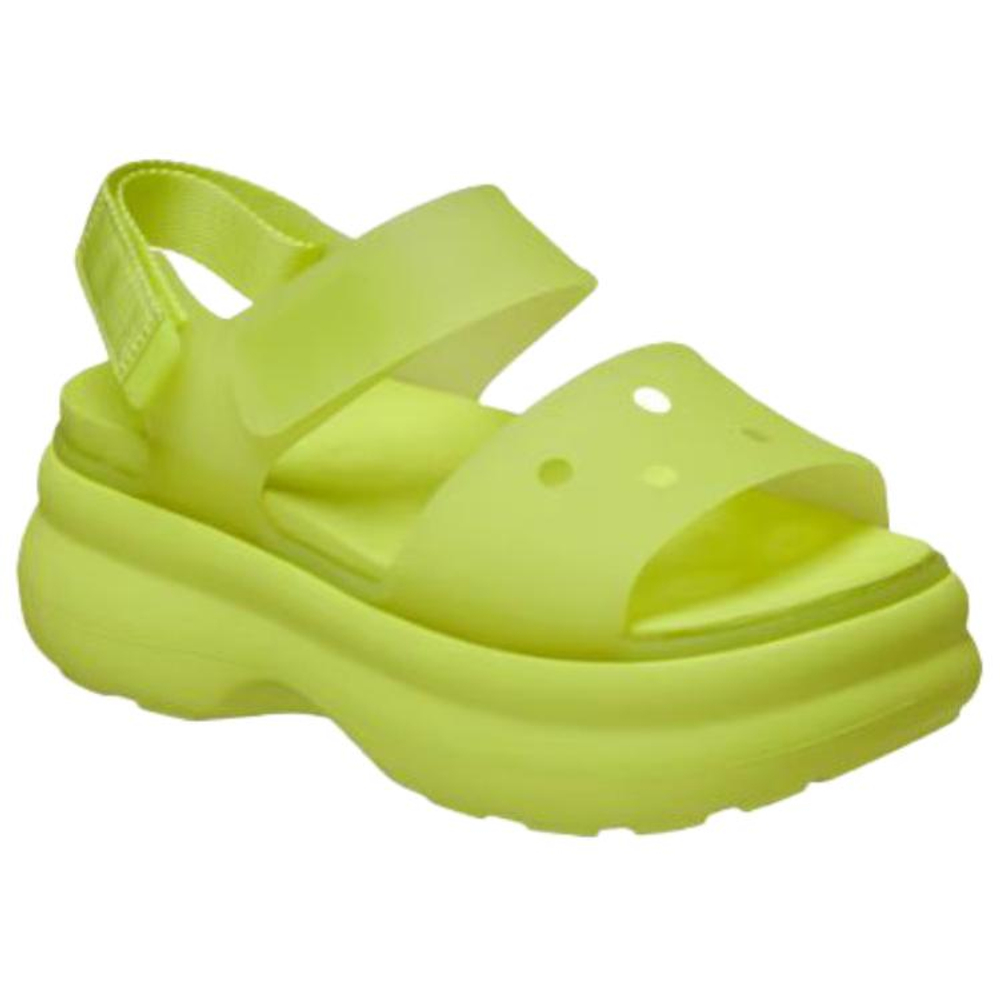 Crocs Soho One Strap Sandals 6cm Women"s Neon Green