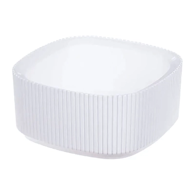 Кашпо СТРИП 200мм 1,6л со вставкой Белый