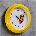 Часы 21 Bek настенные  2121-143 круг d=21см, корпус желтый "Пчелка" "Рубин"