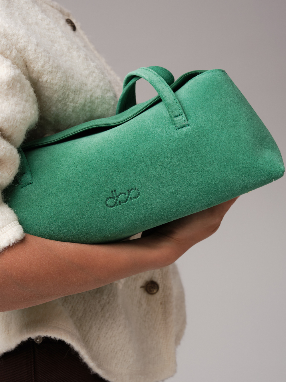 Женская замшевая сумка DBR 31127 брел.зеленый