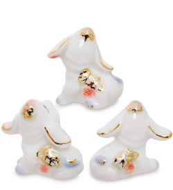 С 005 Фигурка «Три щенка» 2' роз. (GE)