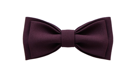 Однотонный галстук - бабочка (темно-бордовый)