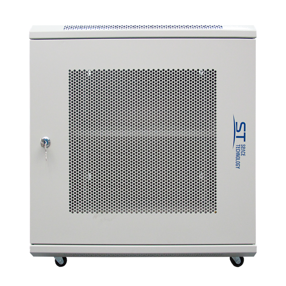 Шкаф телекоммуникационный настенный ST-NCP12U600 (СЕРЫЙ) С ПОЛКОЙ