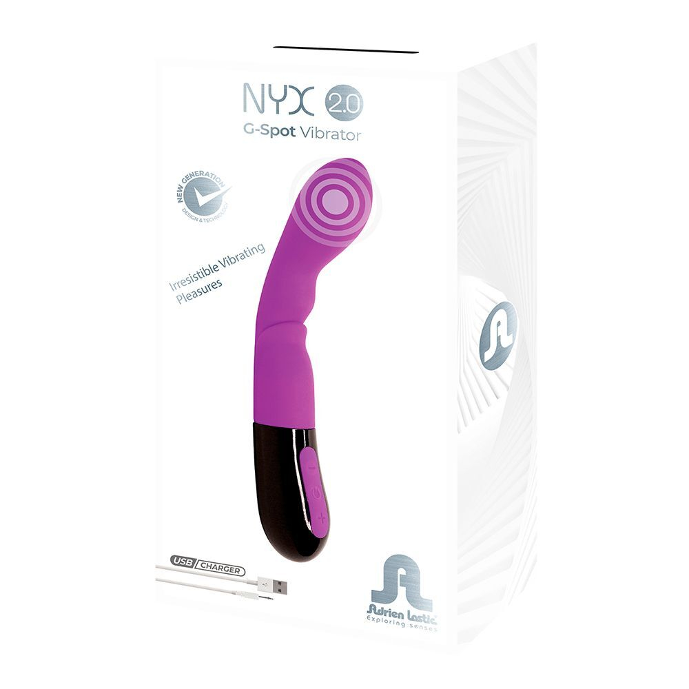 Фиолетовый вибратор Adrien Lastic Nyx 2.0 - 20,7 см. (Цвет: фиолетовый)