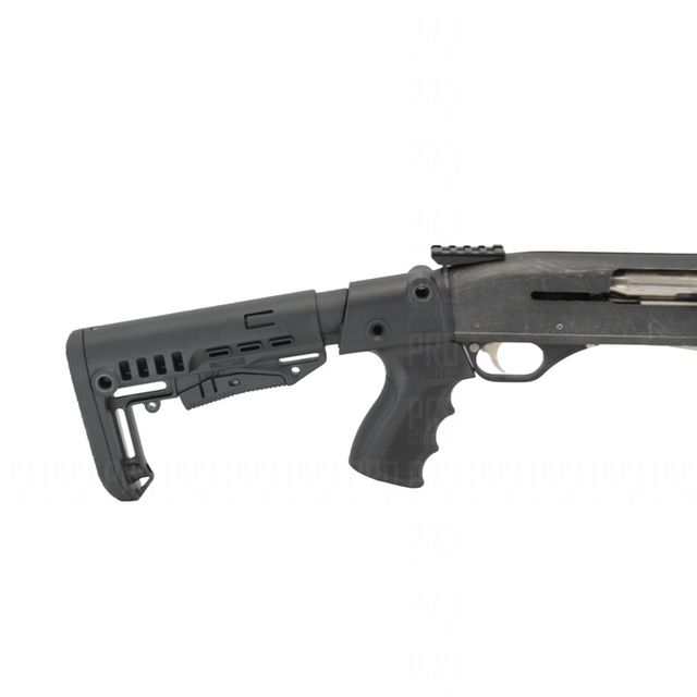 Пластиковый приклад МР-133, -153, DLG Tactical черный