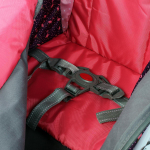 Санки-коляска "Наши Детки 3-1К" с фламинго сливовый