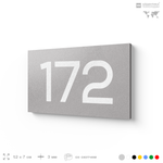 Номер на дверь 172, табличка на дверь для офиса, квартиры, кабинета, аудитории, склада, голубой 120х70 мм, Айдентика Технолоджи