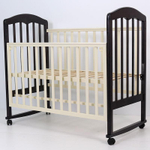 Кроватка детская Топотушки Сильвия 2 качалка, венге- слоновая кость