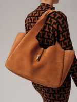 Замшевая сумка шоппер Deboro 31054 вуд