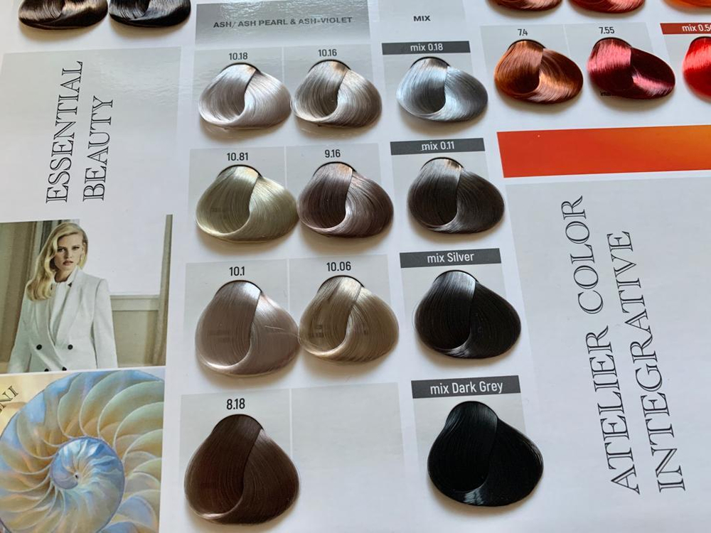 Палитра оттенков Atelier Color Integrative