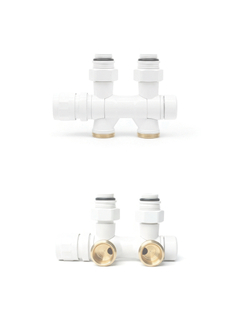 Комплект термостатический универсальный Thermo, 1/2" x 3/4", с термоголовкой, белый