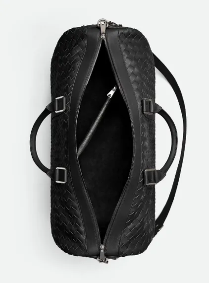 Дорожная сумка Bottega Veneta Intrecciato Duffle черный
