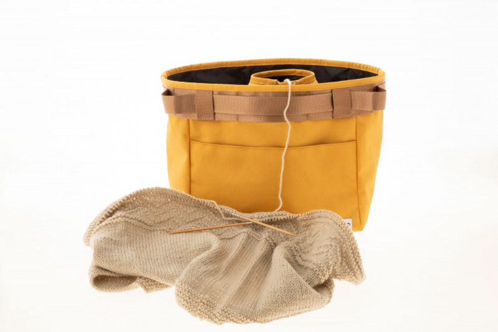 Сумка и мешочек для пряжи Tulip Amicolle цвет желтый
