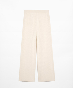 OYSHO Прямые брюки из ажурного трикотажа, овсяный