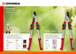 GRINDA T-830A, 590-820 мм, закаленные лезвия, телескопический, контактный сучкорез (424591)