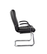 Кресло Орион, низкая спинка, полозья, экокожа Santorini