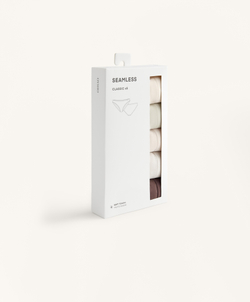 OYSHO Набор из 5 бесшовных классических трусов, бежевый меланж