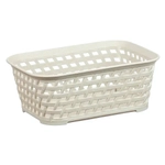 Ящик РОТАНГ 1л 185х70мм белый ротанг 0,07х0,185х0,14м