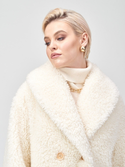 Шуба женская чебурашка тедди эко