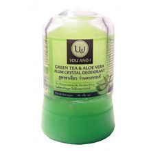 U&amp;I дезодорант кристалл (минерал) зеленый чай и алоэ вера 45 гр