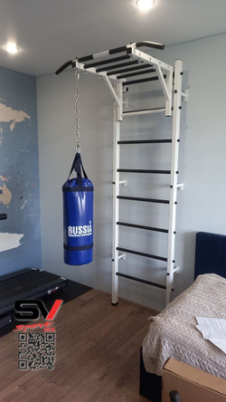 Монтаж шведской стенки Sv Sport в бетонные, кирпичные стены