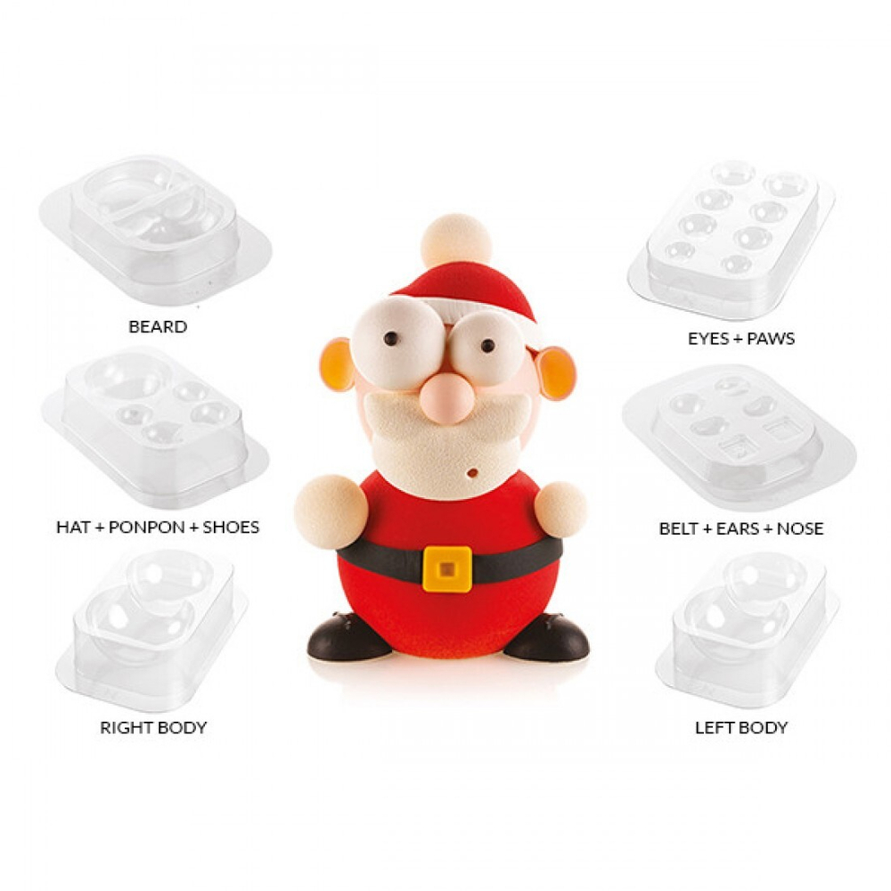 Набор пластиковых форм Santa, Silikomart, Италия