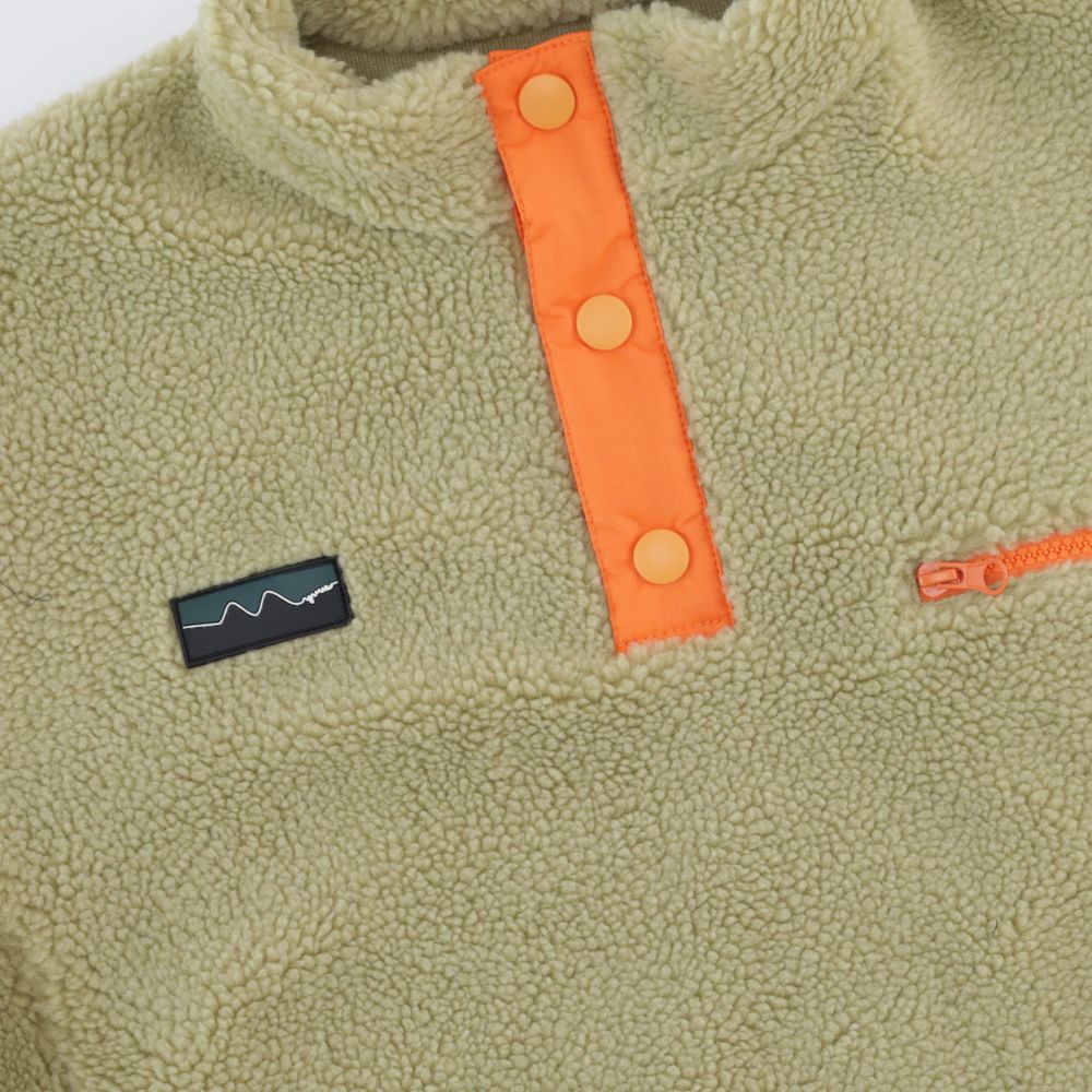 Флиска Magamaev Turbofleece button (dark olive/orange)