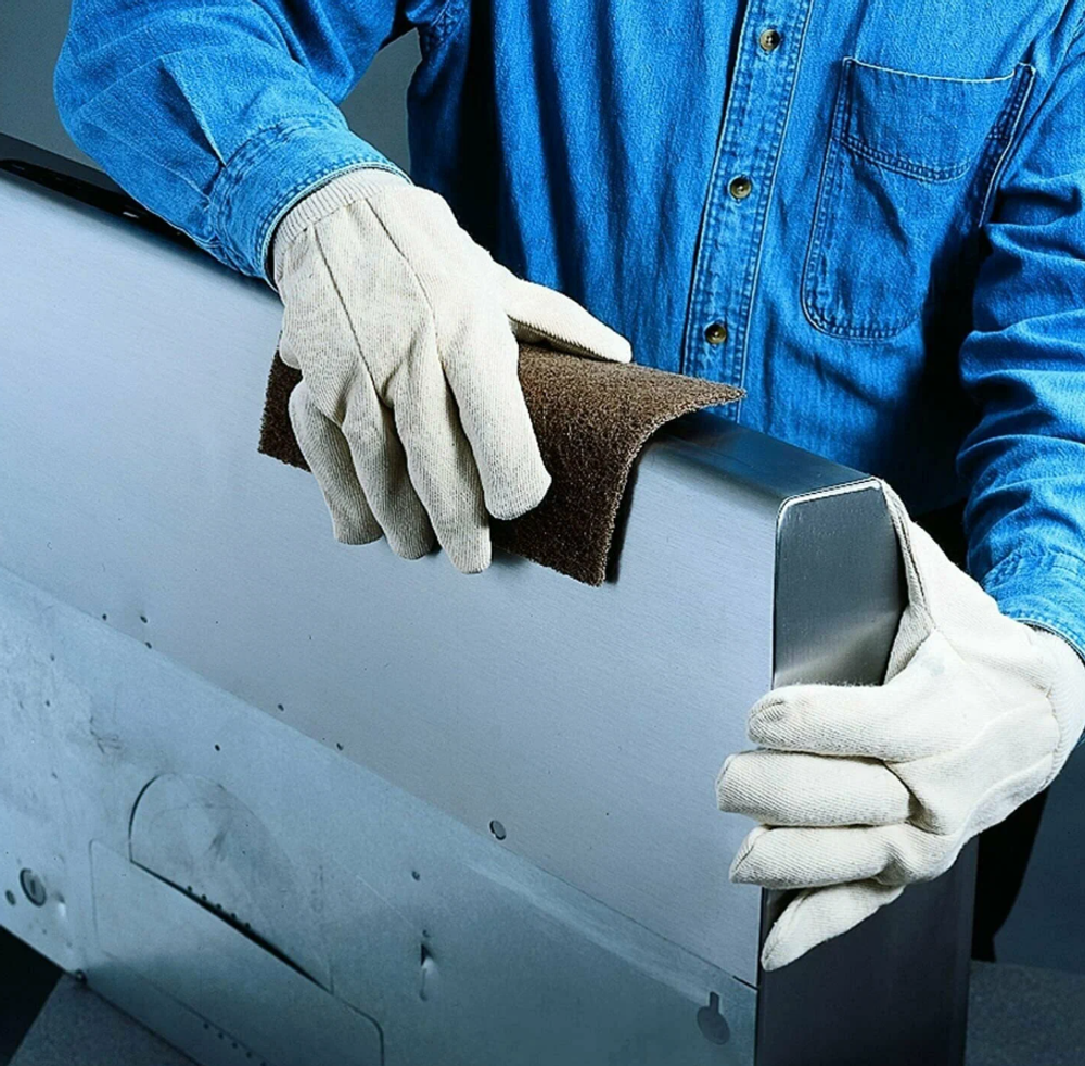 Скотч-брайт ультратонкий 07448+ (серый) 158*224, 07448+, 3M