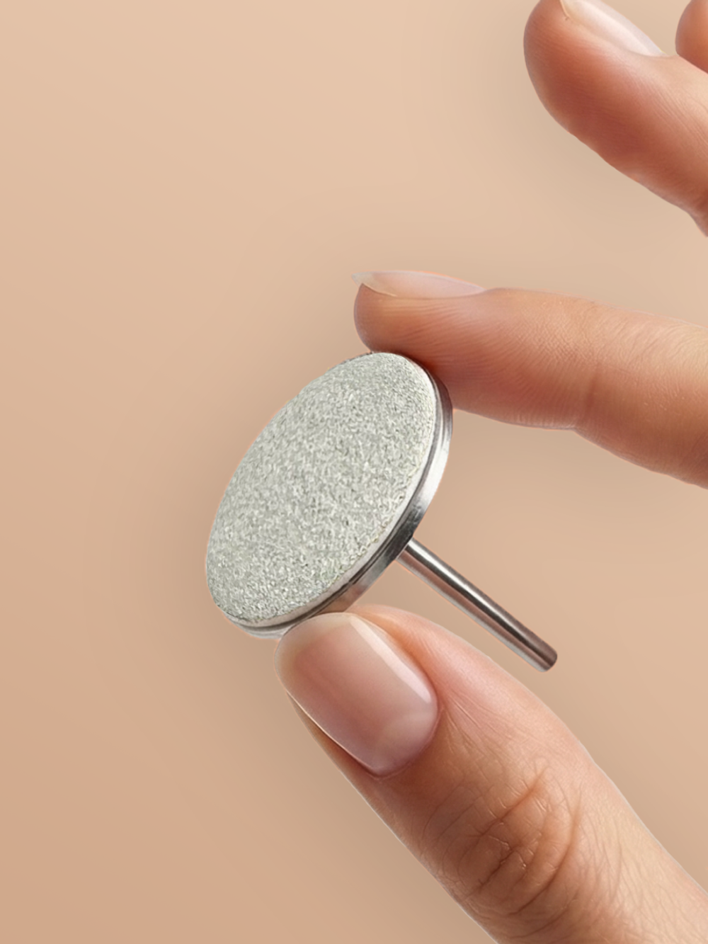 Сменные файлы - диски для педикюра, белые, на вспененной основе, размер Л 25 мм