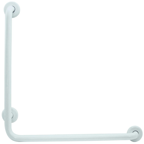 Поручень угловой 3 точки опоры правый нерж. сталь NOFER 115060.W белый
