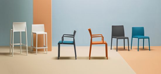 Стул пластиковый Volt HB серый