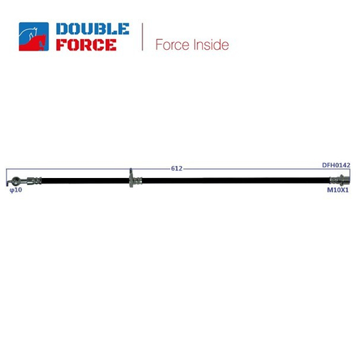 Шланг тормозной Double Force DFH0142
