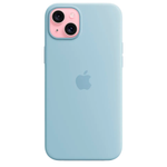 Силиконовый чехол с поддержкой MagSafe Apple Silicone Case для iPhone 15 Plus, Light Blue (Светло-голубой)