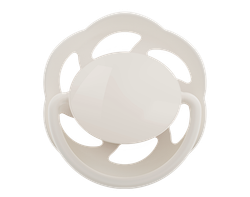 NIP Соска пустышка, латекс "Cherry Green Newborn", для новорожденных, (0-2), коричневый/белый