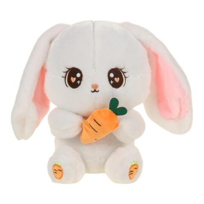 Заяц с морковкой и длинными ушами 21x30x20см. (Hand)