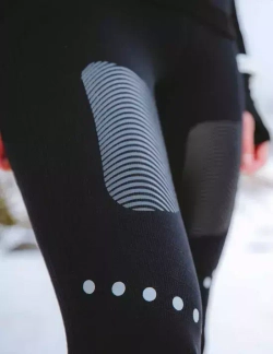 Тайтсы Женские Winter Trail Under Control Черный